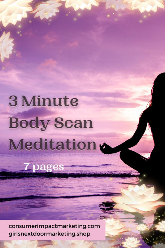 3-Minute Body Scan Meditation Card Deck-7 pages