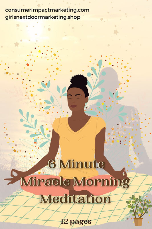 6 Minute Miracle Morning Card Deck-12 Pages